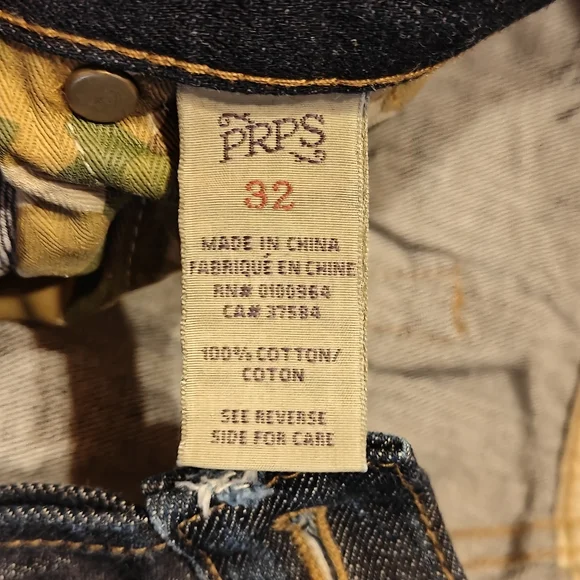 PRPS Whiskered Distressed Denim - Picture 4 of 4